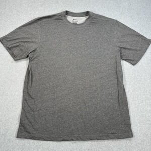 Nike Dri-FIT Shirt Mens 2XL Gray Athletic Training Running Workout Tee